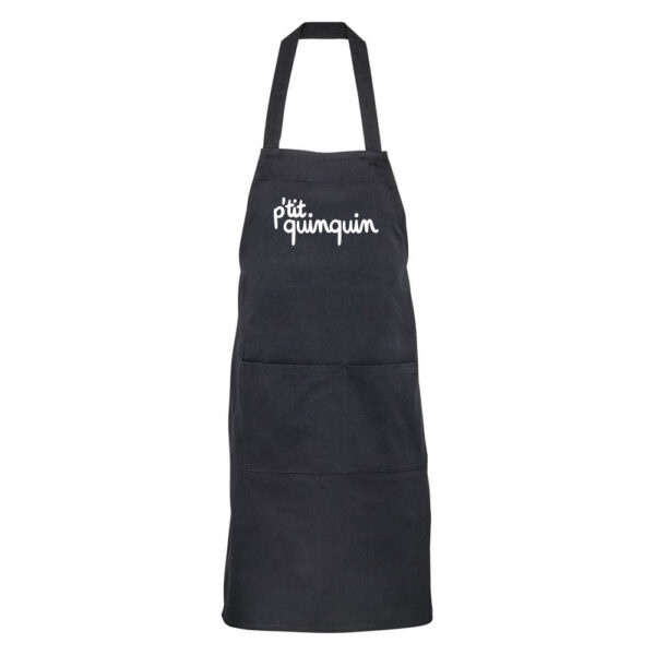 Tablier "P'tit Quinquin" - Noir