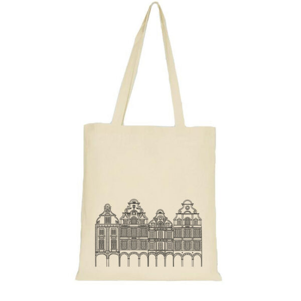 Tote Bag "Façade d'Arras Collection" - Naturel