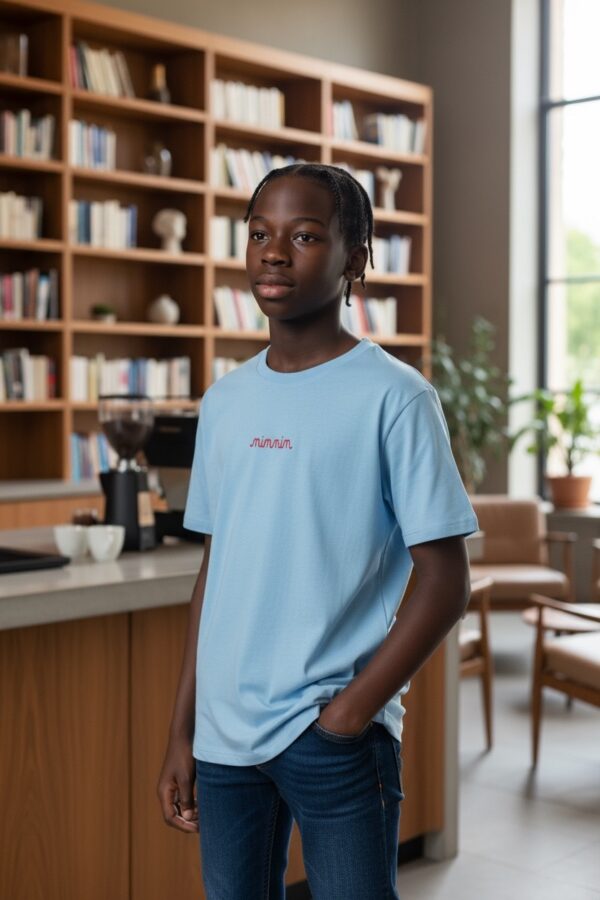 T-shirt Enfant "Ninnin" - Bleu ciel