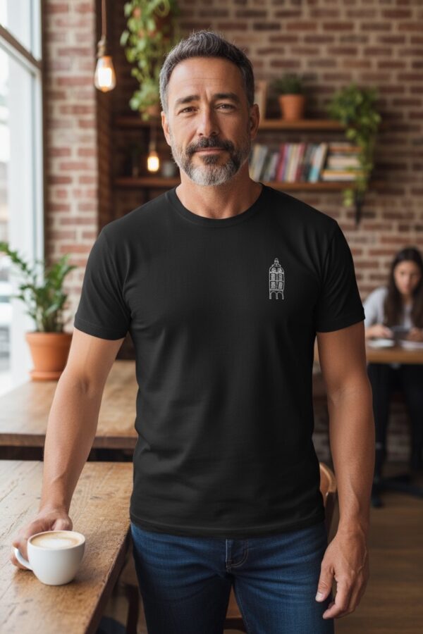 T-shirt col rond "Maison d'Arras" - Noir